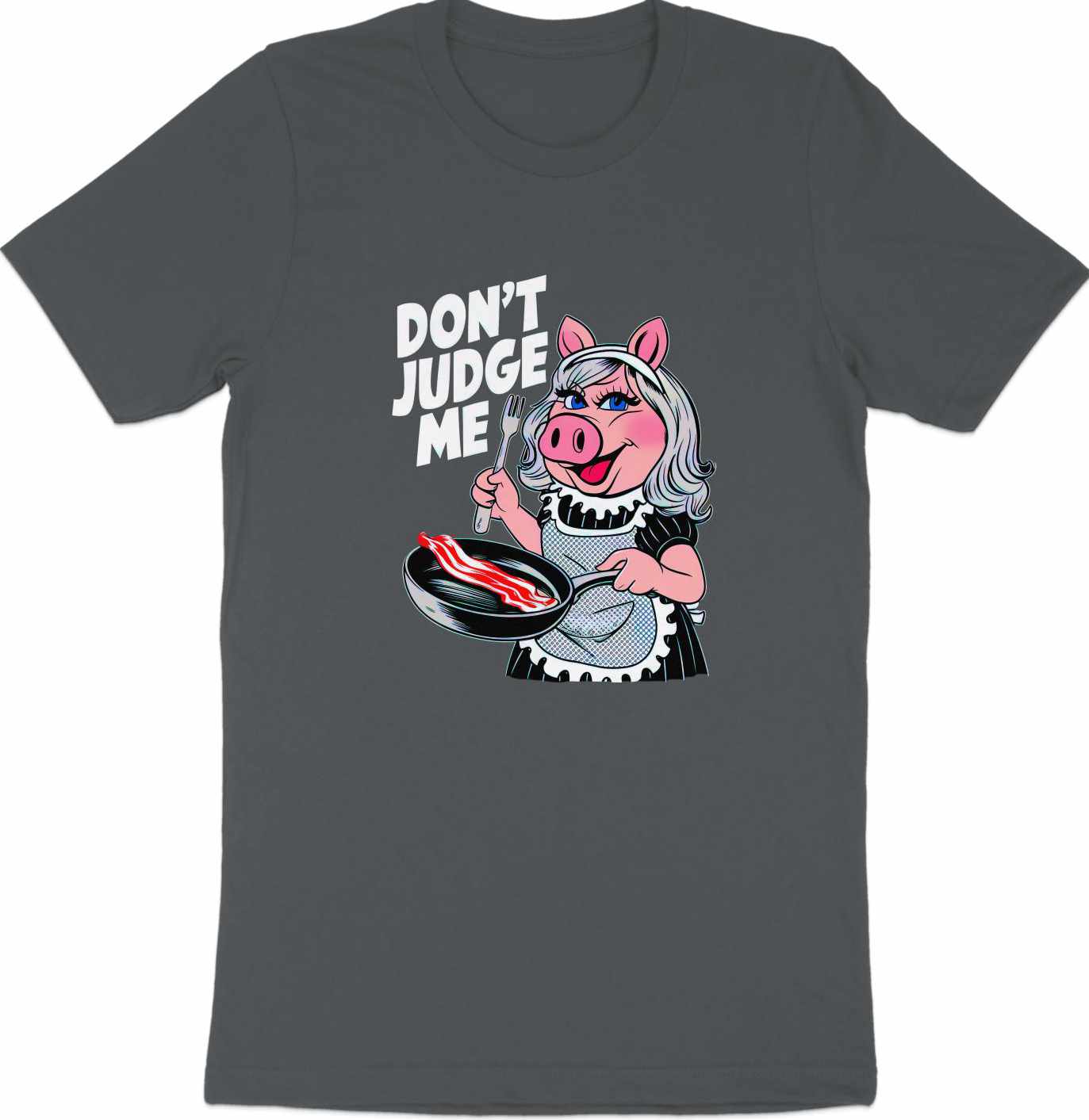 Don't Judge Me - Funny Pig Cooking Graphic Tee