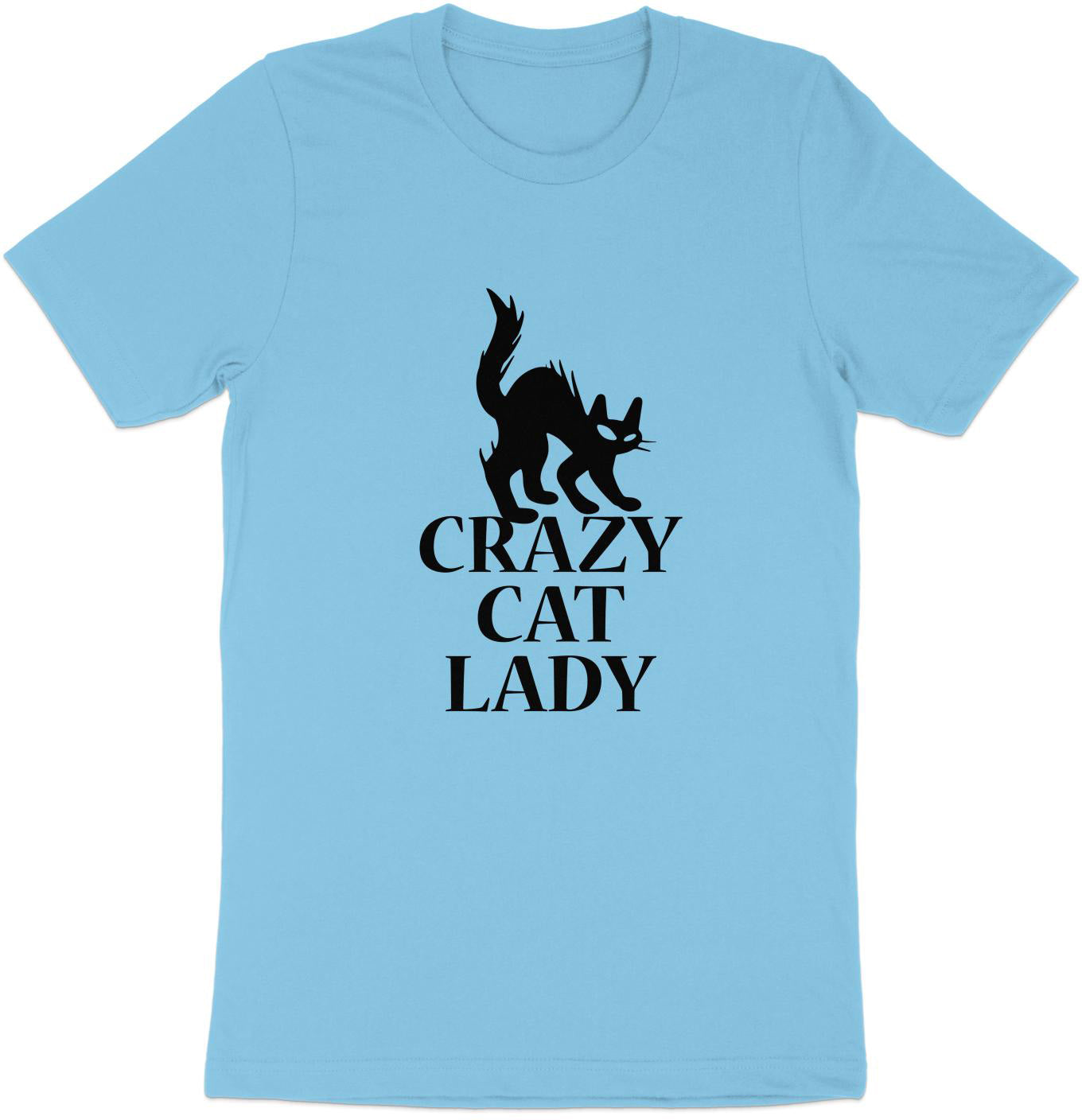 Fierce Feline Spirit Tee - Black Cat Edition, Crazy Cat Lady