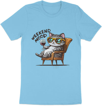 Wine Lover's Cat T-Shirt – Purr-fect Weekend Mood