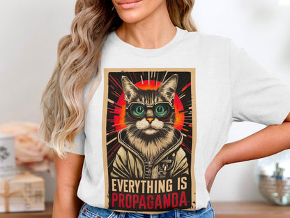 Propaganda Cat - Bold Statement Graphic Tee