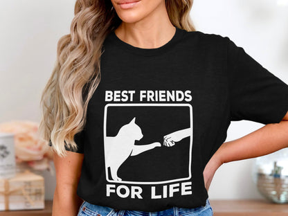 Best Friends for Life - Cat and Human Bond Tee