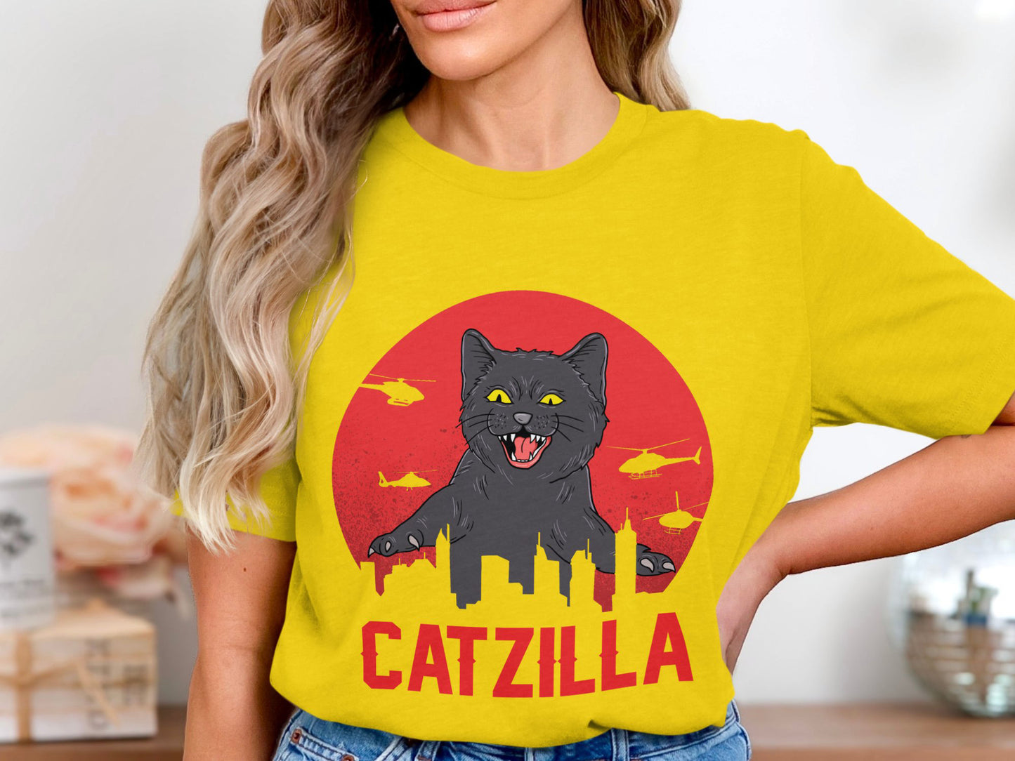 Catzilla: Feline Fury Tee - Urban Jungle Mayhem Edition