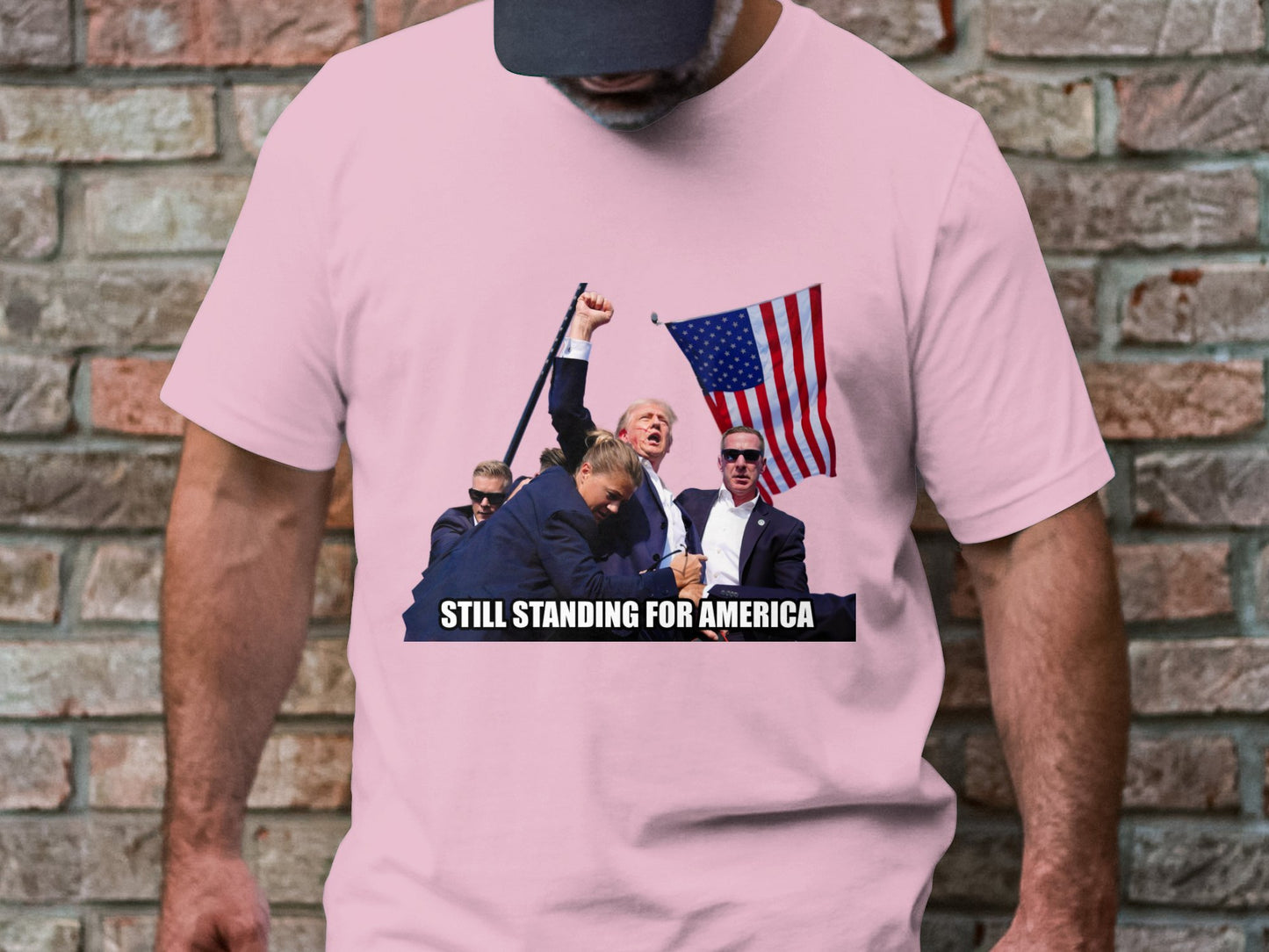 Still Standing for America - Iconic Trump Assassination Attempt T-Shirt