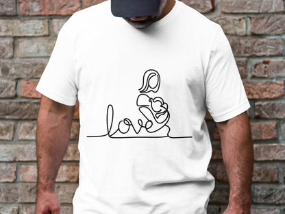 Mother's Love - Infinite Bond Line Art Tee