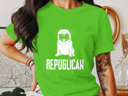 Repuglican Pledge - Patriotic Pug Tee