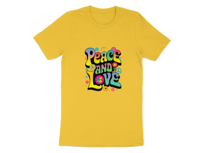 Peace and Love Tee - Groovy Flower Power Revolution