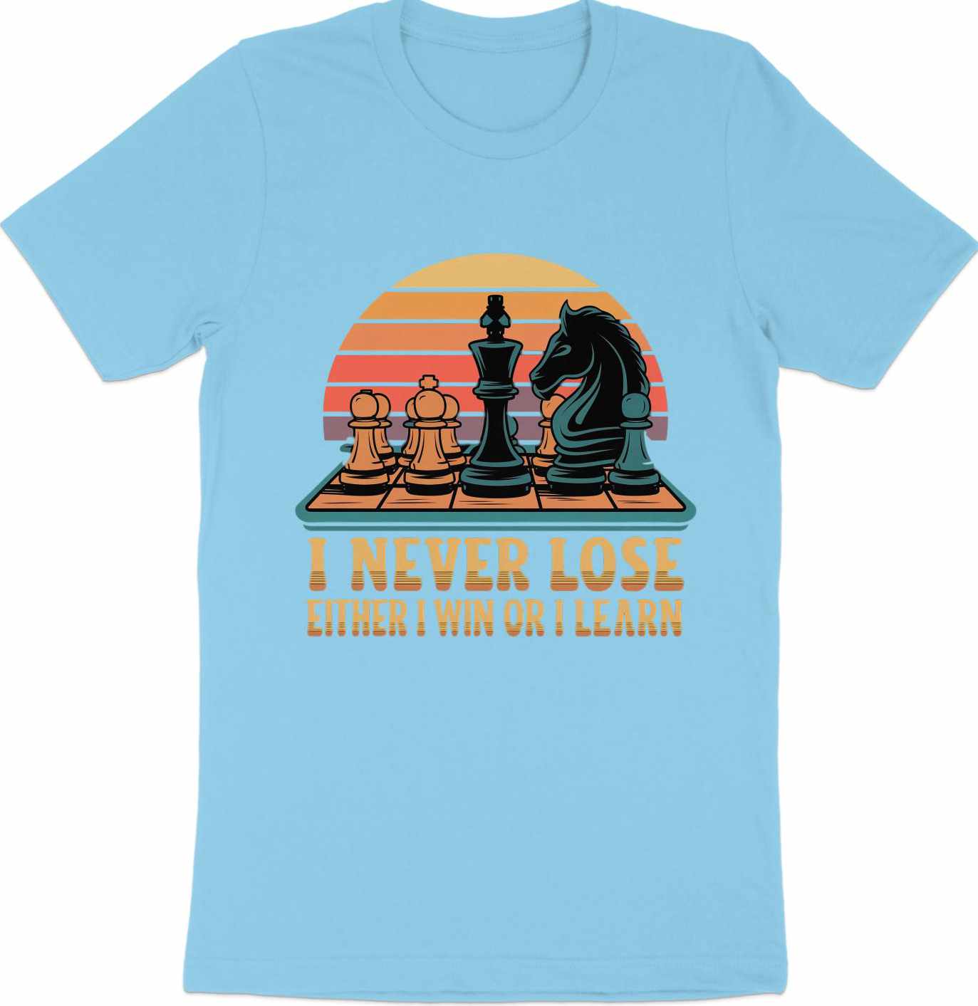 Master of the Game Chessboard Sunset Tee - Inspirational Strategy Shirt