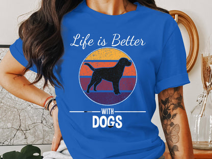 Vintage Canine Summit - 'Life Is Better With Dogs' Retro Tee