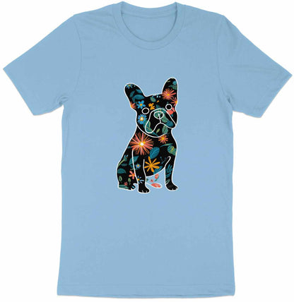 Blossom Pup Tee - Nature's Canine Silhouette