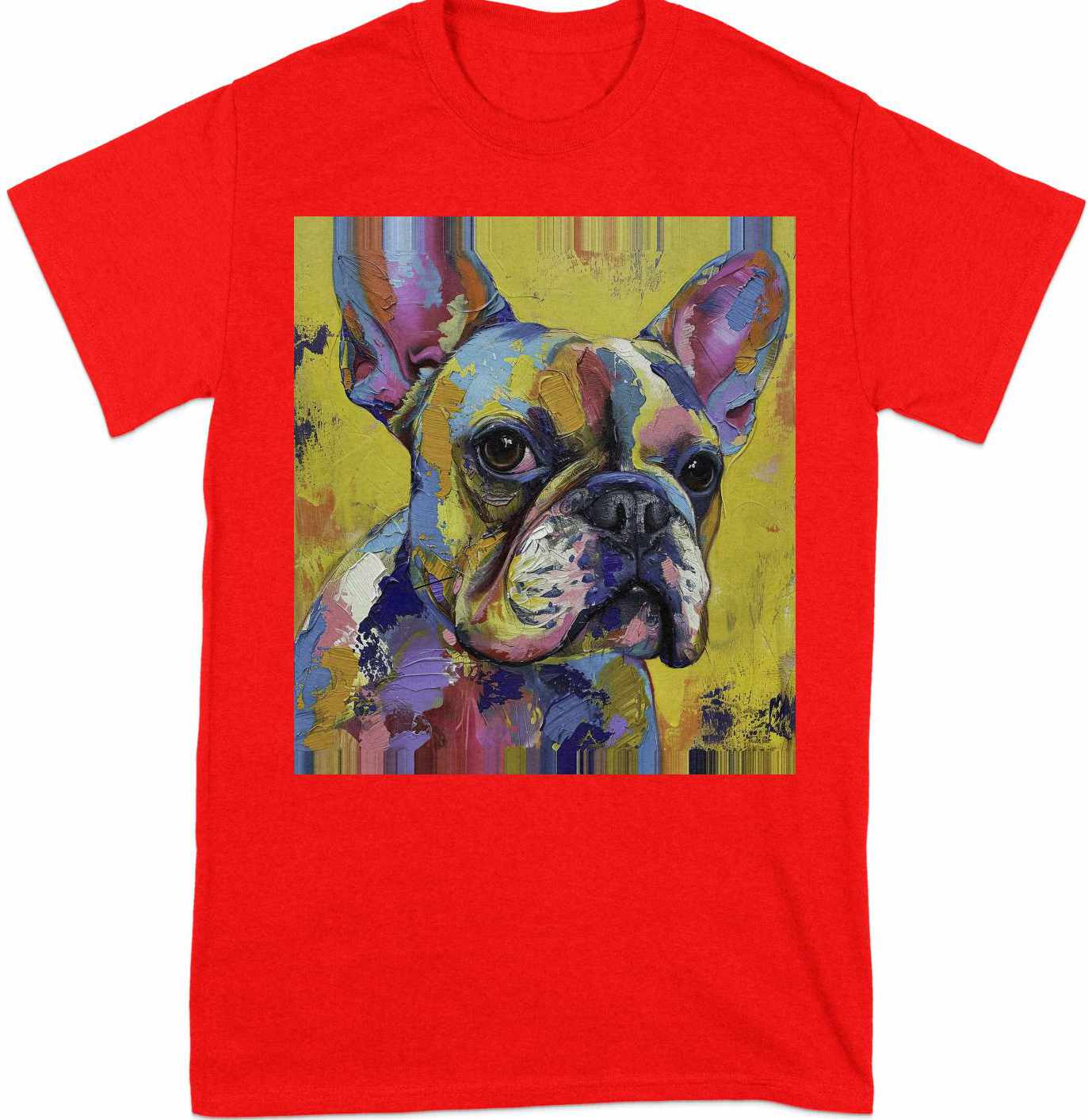 Frenchie Palette Tee - A Canvas of Canine Charm