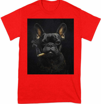 The Brooding Frenchie Tee - Edgy Elegance