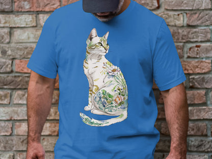 Nature’s Purrfection Watercolor Cat T-Shirt