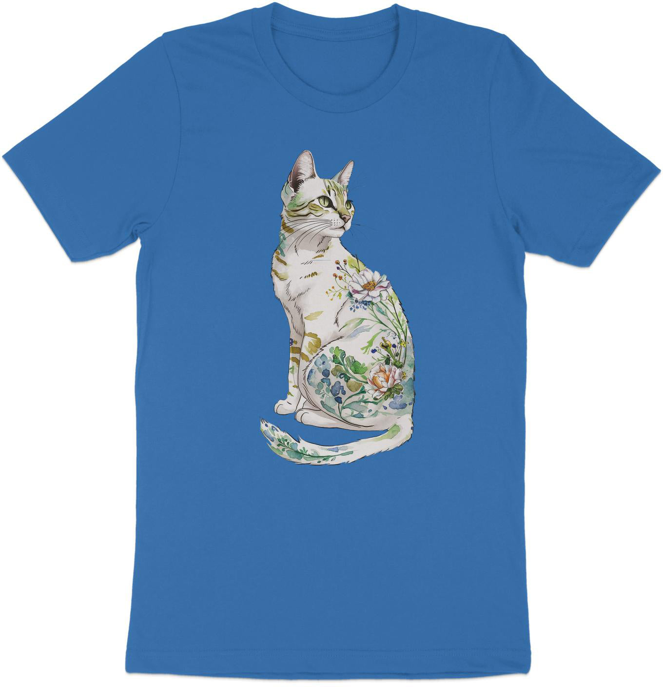 Nature’s Purrfection Watercolor Cat T-Shirt