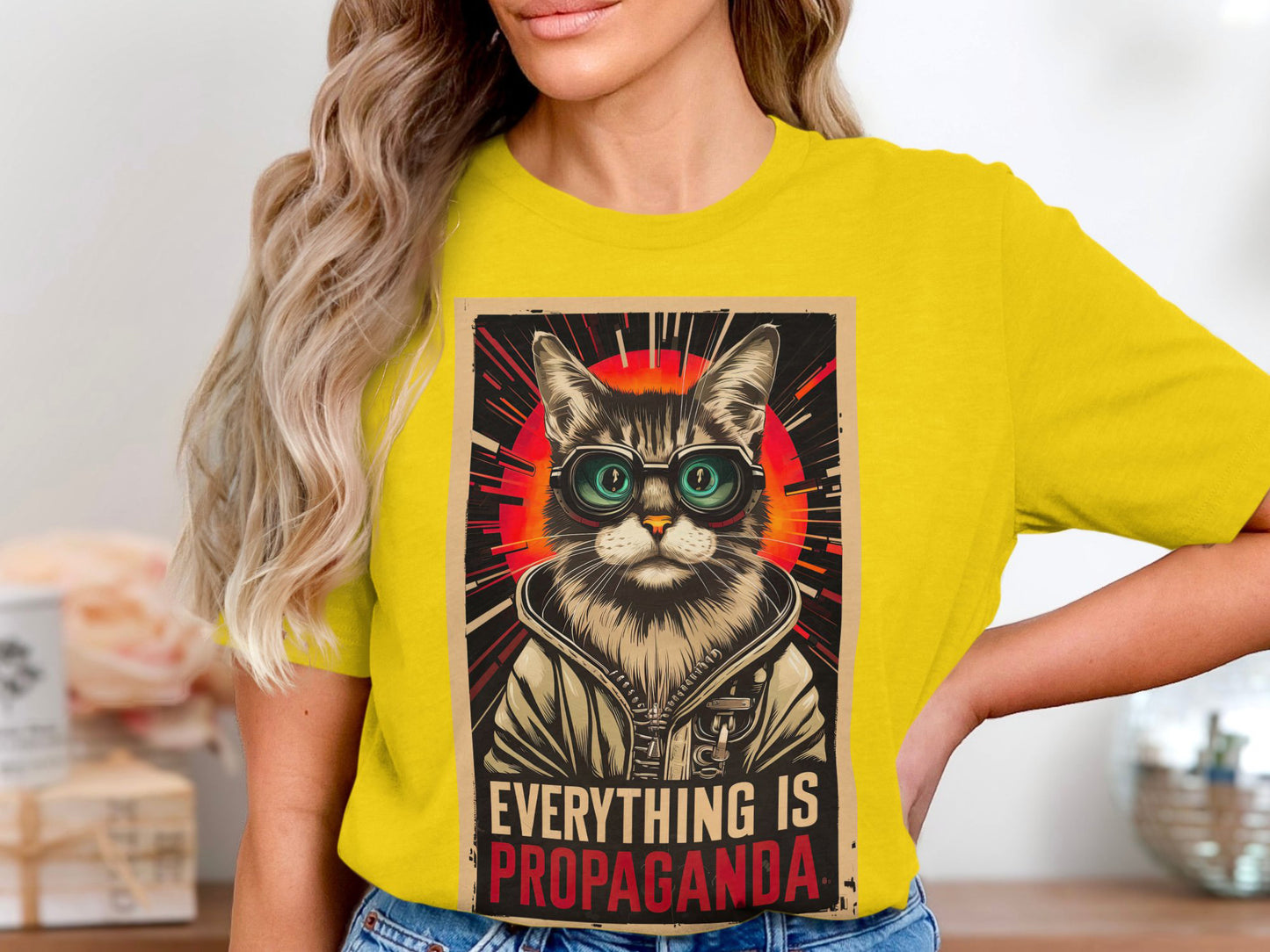 Propaganda Cat - Bold Statement Graphic Tee