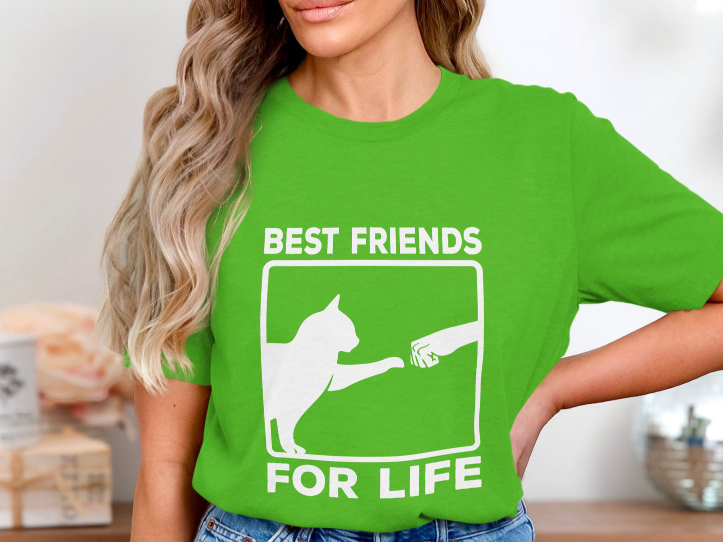 Best Friends for Life - Cat and Human Bond Tee