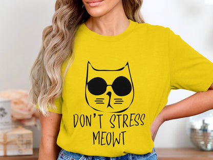 Sunglass Cat Serenity - Unwind with a 'Don't Stress Meowt' Vibe