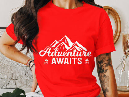 Adventure Awaits - Outdoor Camping Graphic Tee
