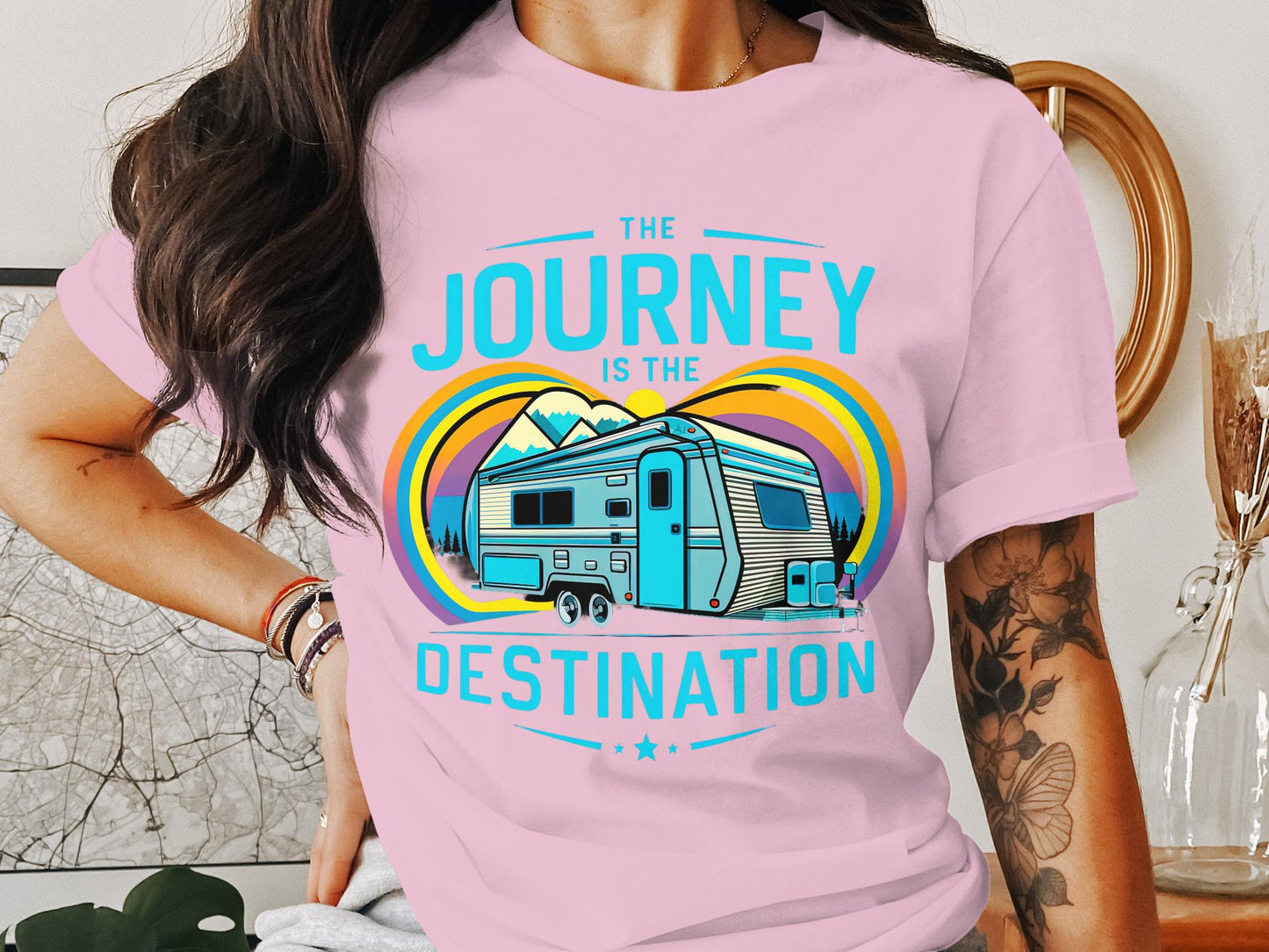 The Journey is the Destination - RV Camper T-Shirt