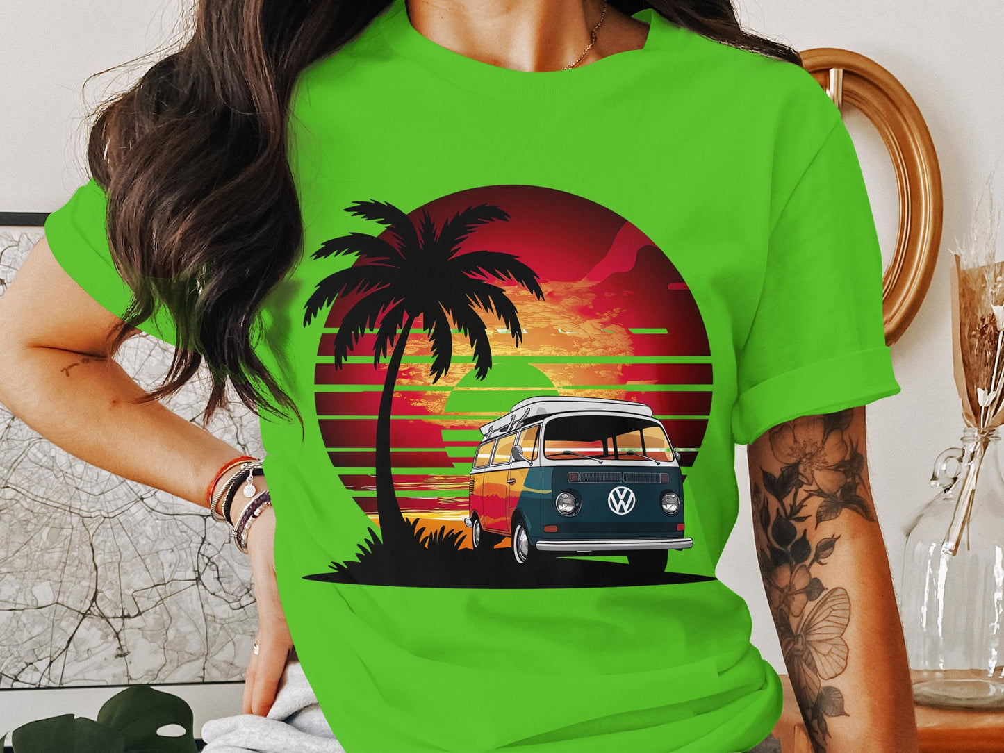 Sunset Surf Van Tee - Endless Summer
