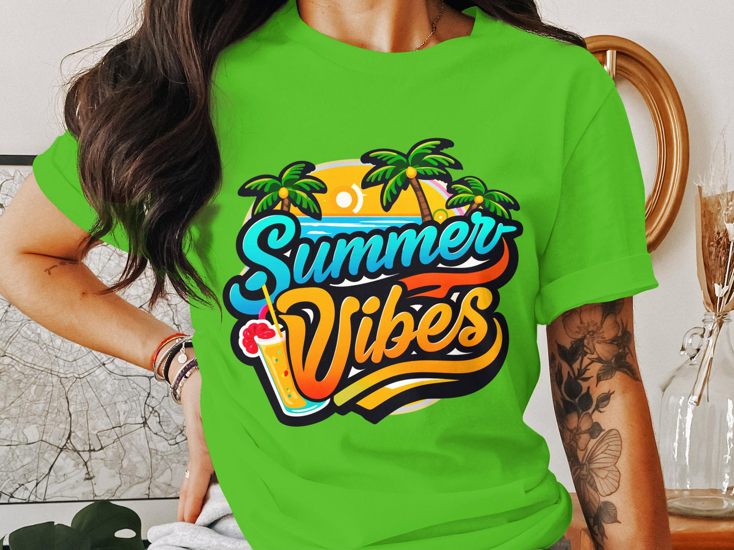 Palm Trees and Cocktail Tees - Summer Vibes