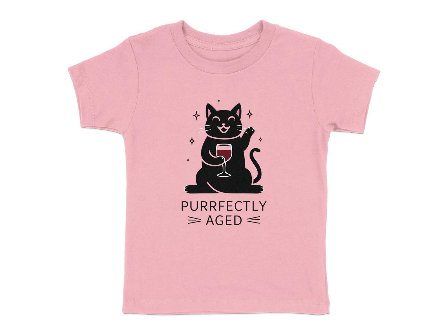 Purrfectly Aged - Wine Connoisseur Cat Tee