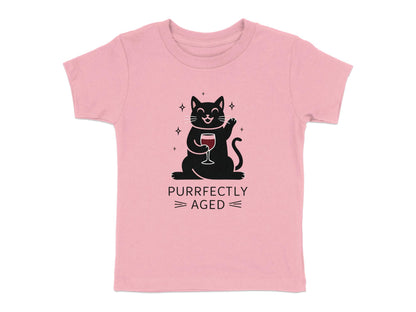 Purrfectly Aged - Wine Connoisseur Cat Tee
