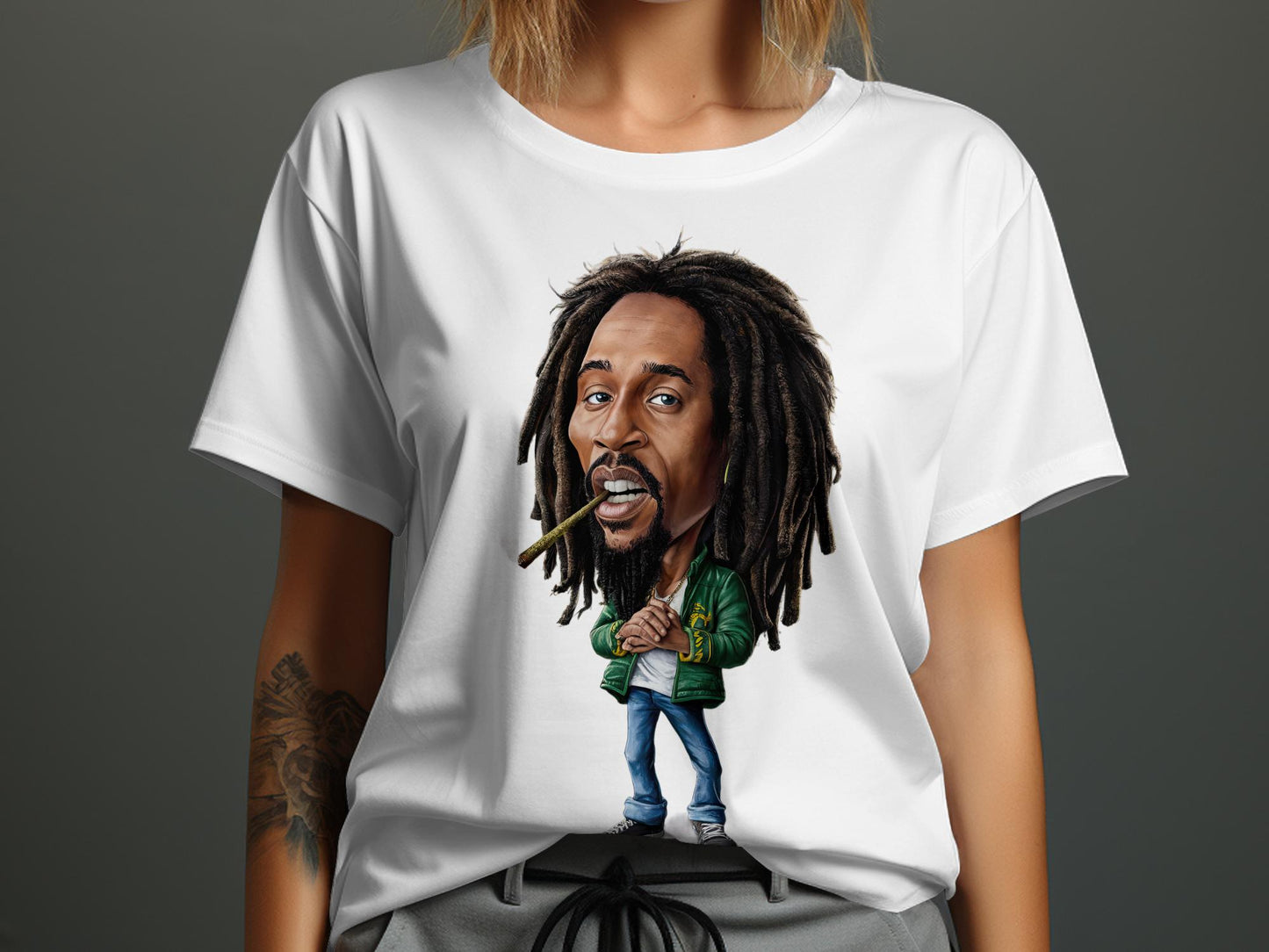 Retro Rock Revolution Tee - Legendary Band Caricature Shirt