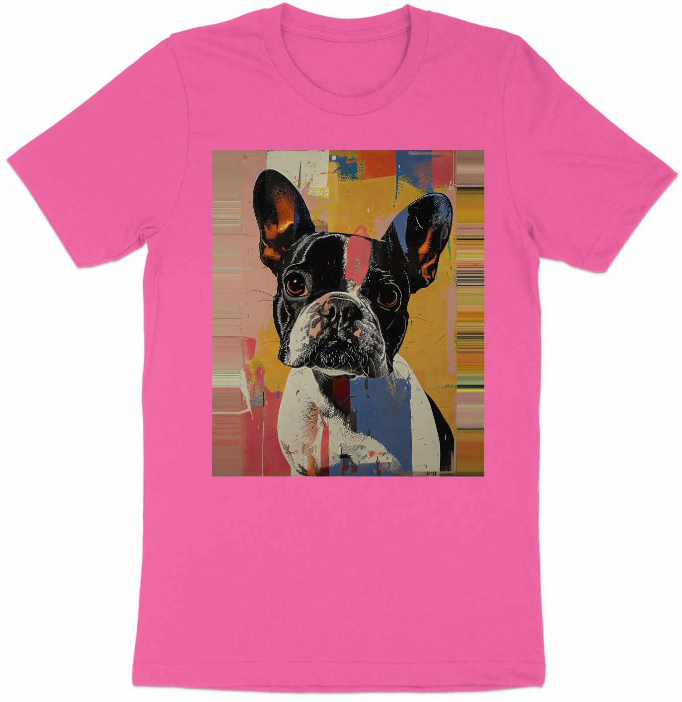 Frenchie Pop Art Tee - A Splash of Personality