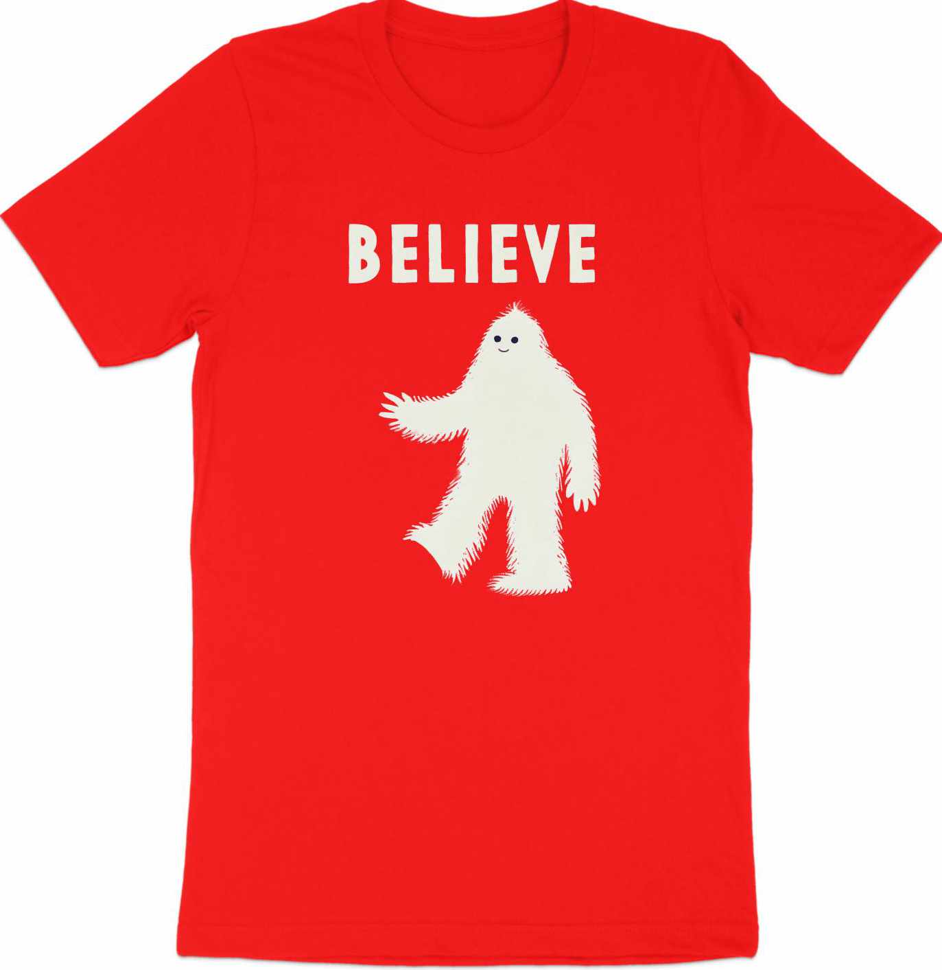 Believe in Yeti - Whimsical Yeti Graphic Tee