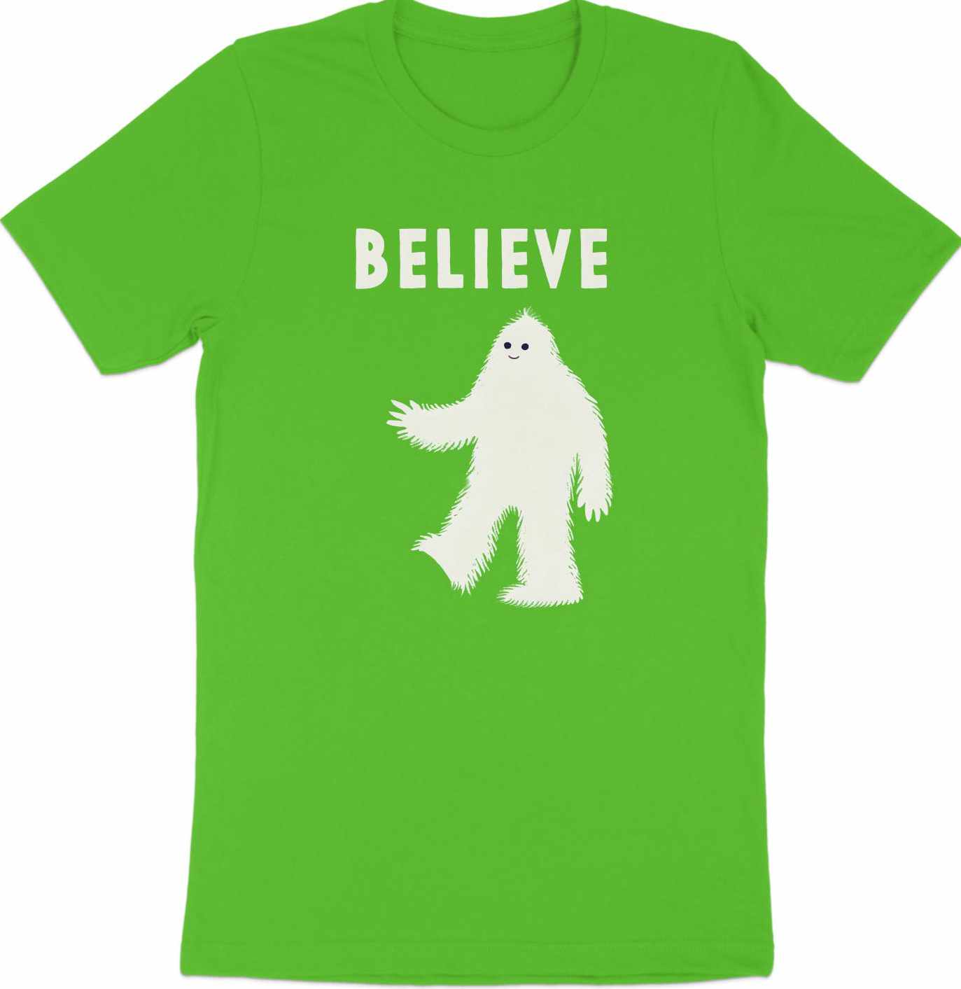 Believe in Yeti - Whimsical Yeti Graphic Tee