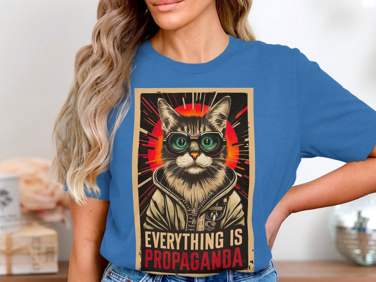 Propaganda Cat - Bold Statement Graphic Tee