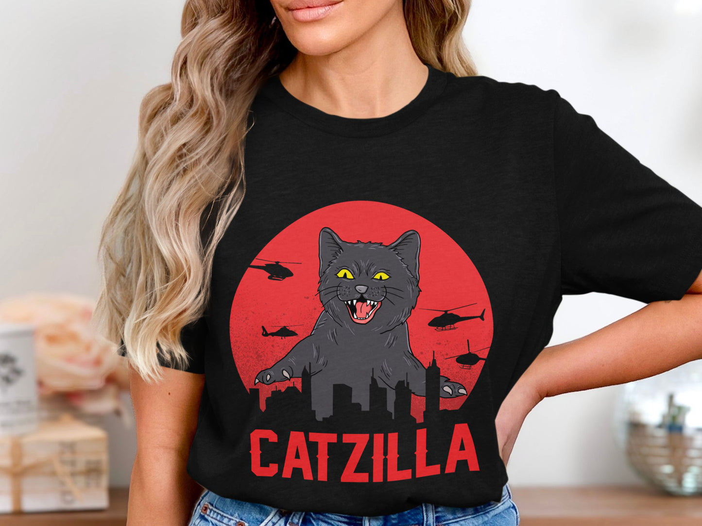 Catzilla: Feline Fury Tee - Urban Jungle Mayhem Edition