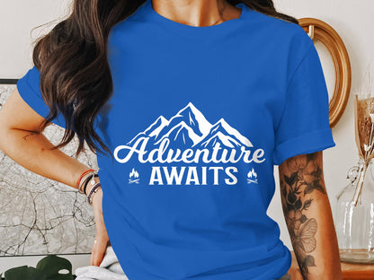 Adventure Awaits - Outdoor Camping Graphic Tee