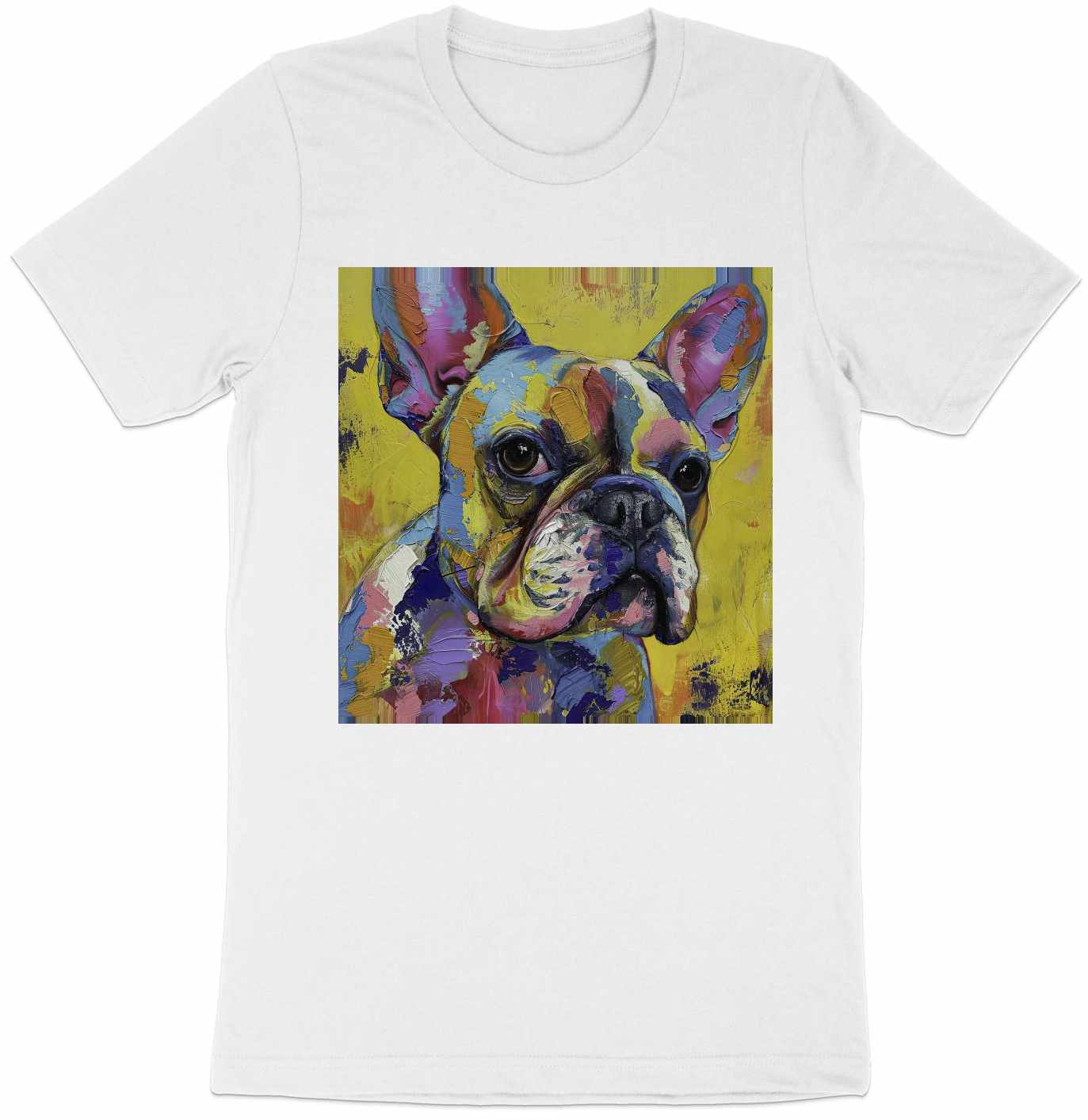 Frenchie Palette Tee - A Canvas of Canine Charm