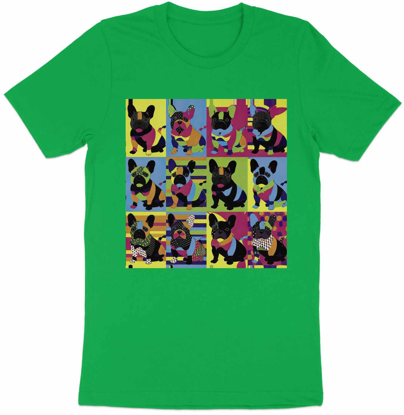 Kaleidoscope Canines Tee - Patchwork Pups in Technicolor!