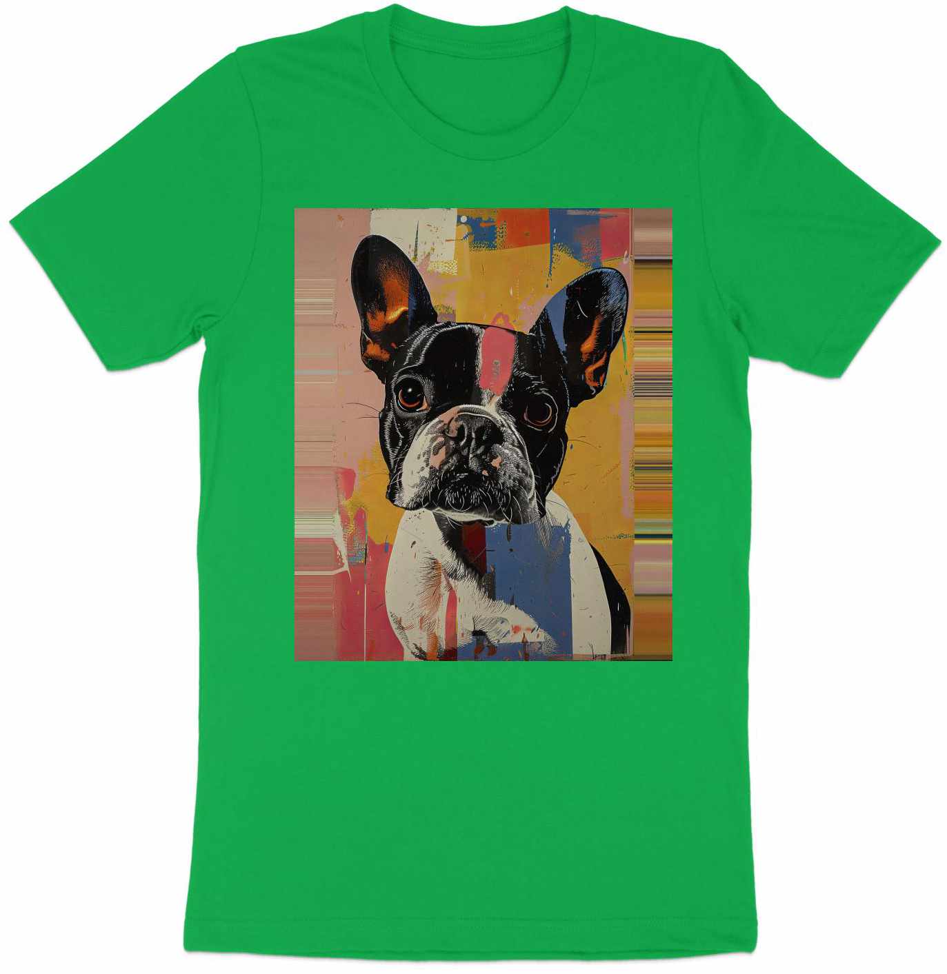 Frenchie Pop Art Tee - A Splash of Personality