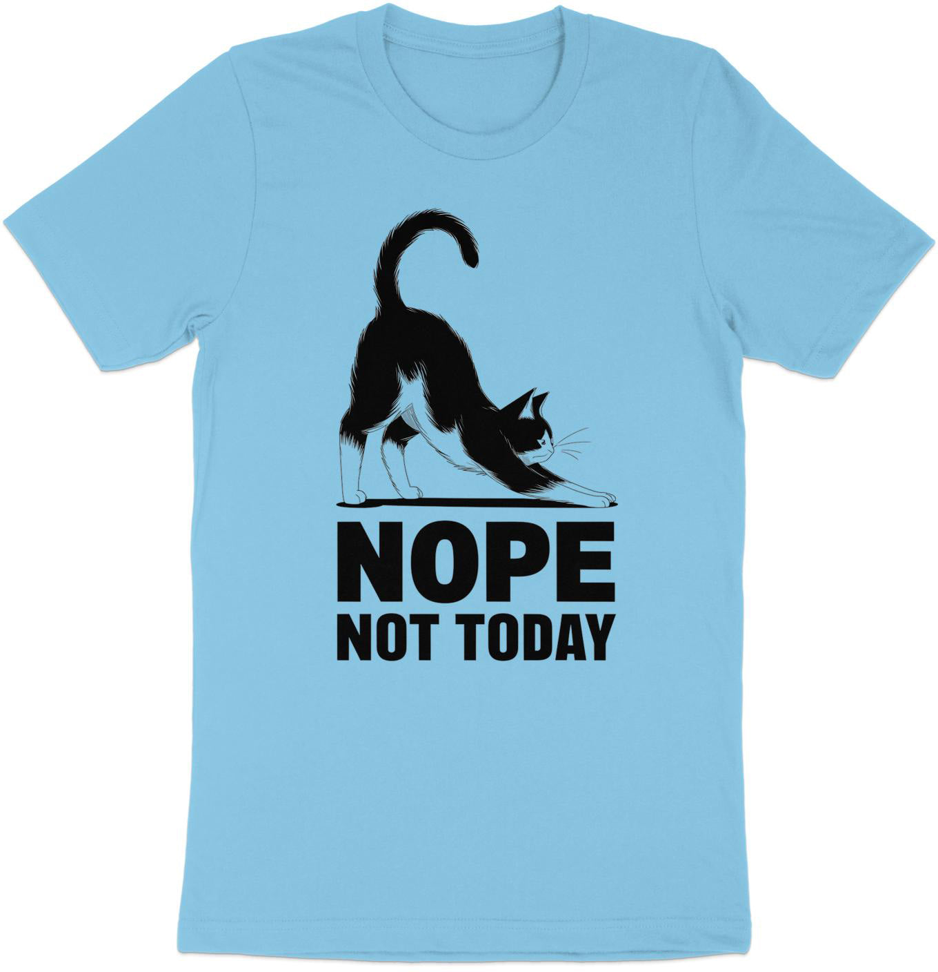 Nope, Not Today Cat - Anime-Style Attitude Tee