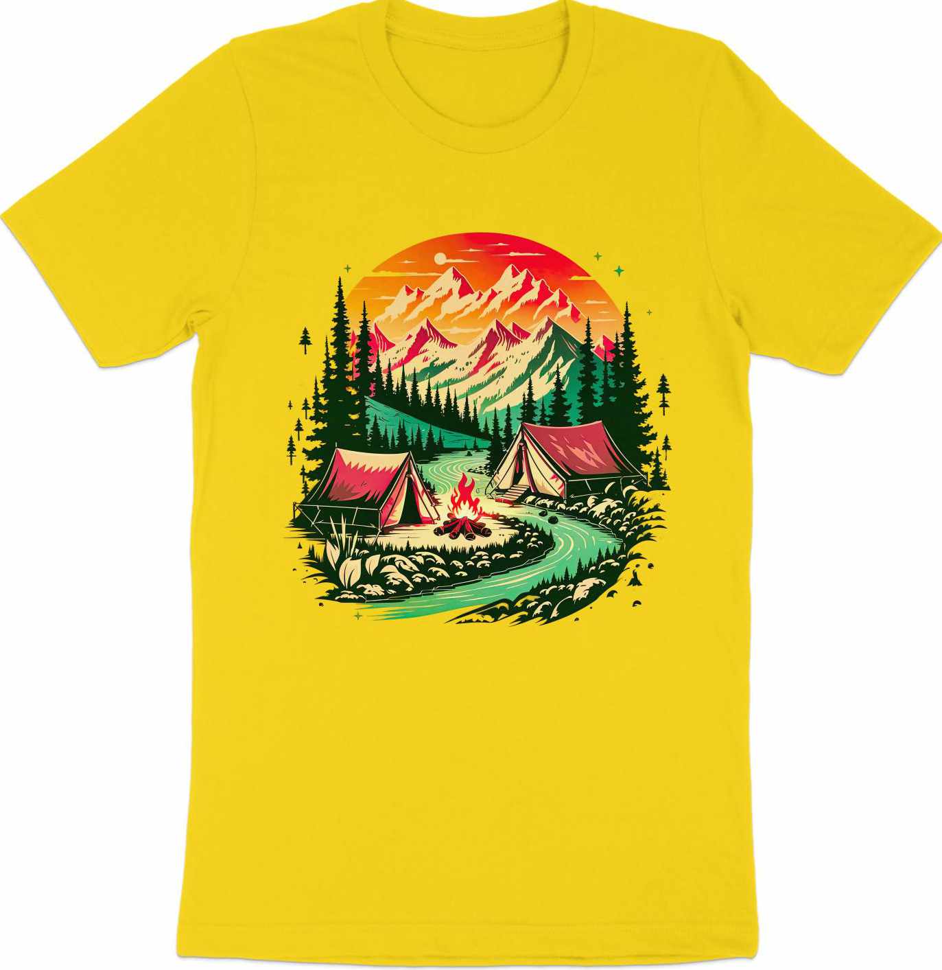 Bonfire Bliss by the River Tee – Embrace the Wilderness
