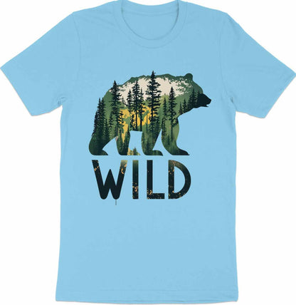 Wilderness Echo - Bear And Forest Vector Tee