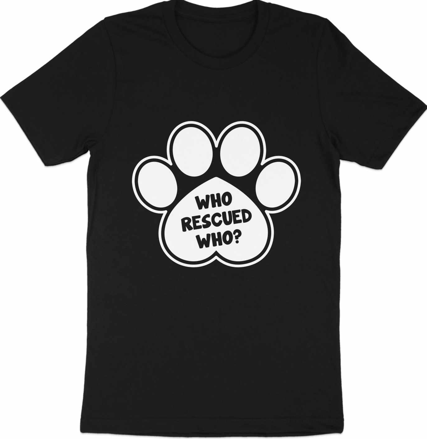 Dogs Companion's Echo Tee - Who Rescued Who?
