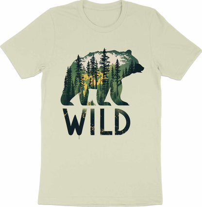 Wilderness Echo - Bear And Forest Vector Tee