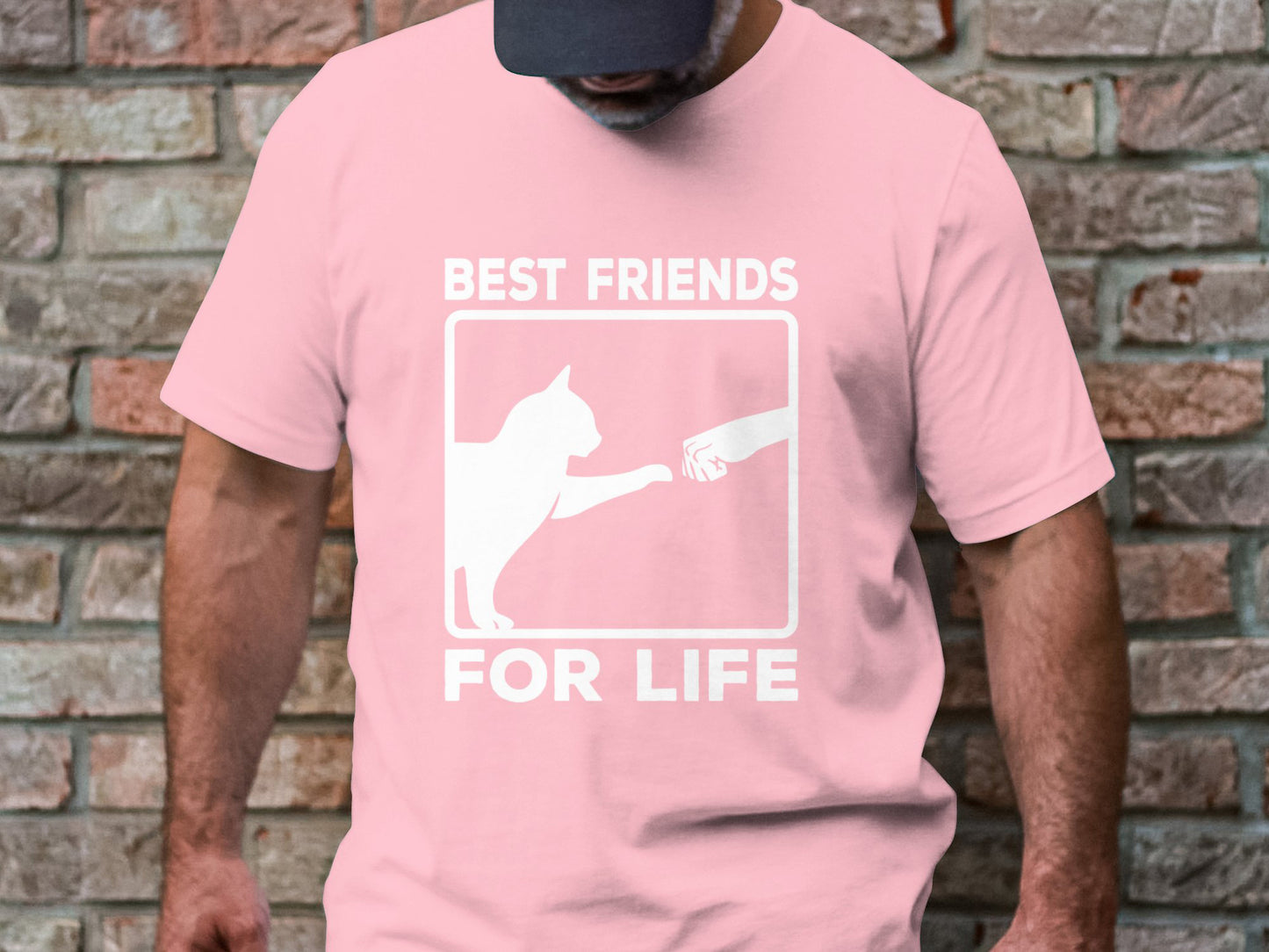 Best Friends for Life - Cat and Human Bond Tee