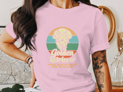 Retro Goldie Pride - 'Golden Retriever Coolest People' Vintage Tee