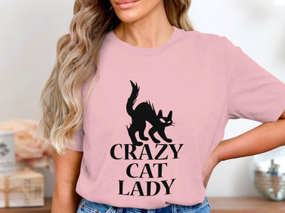 Fierce Feline Spirit Tee - Black Cat Edition, Crazy Cat Lady