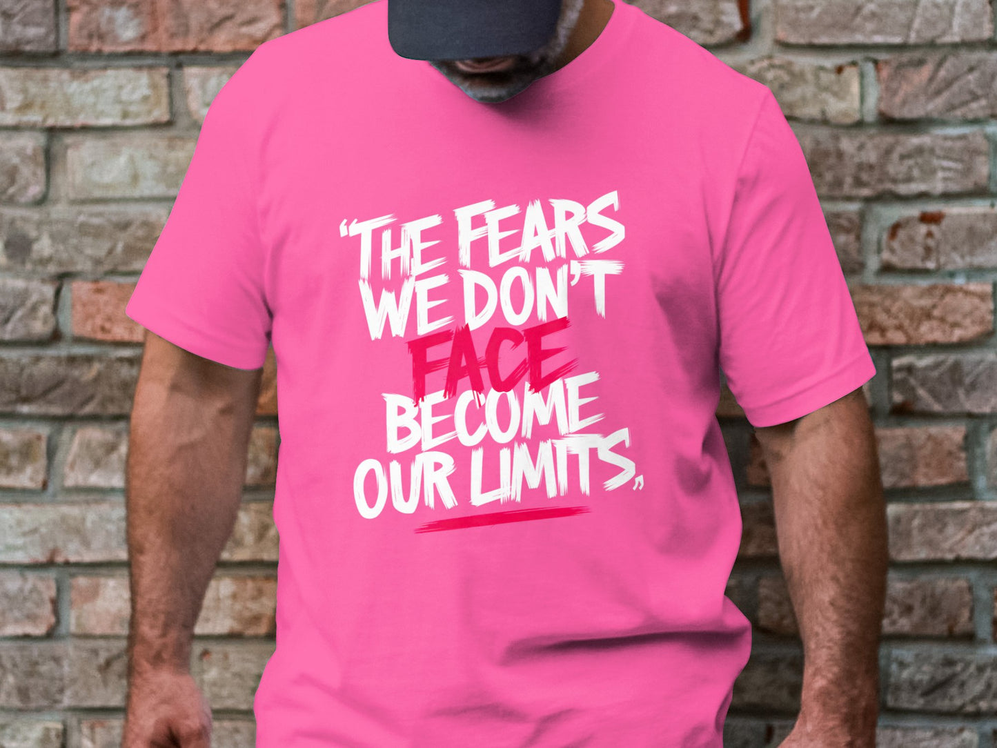 Limits Are For The Fearful - Monochromatic Statement Tee