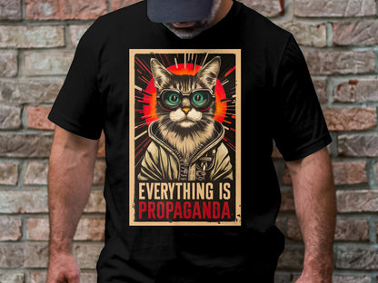 Propaganda Cat - Bold Statement Graphic Tee