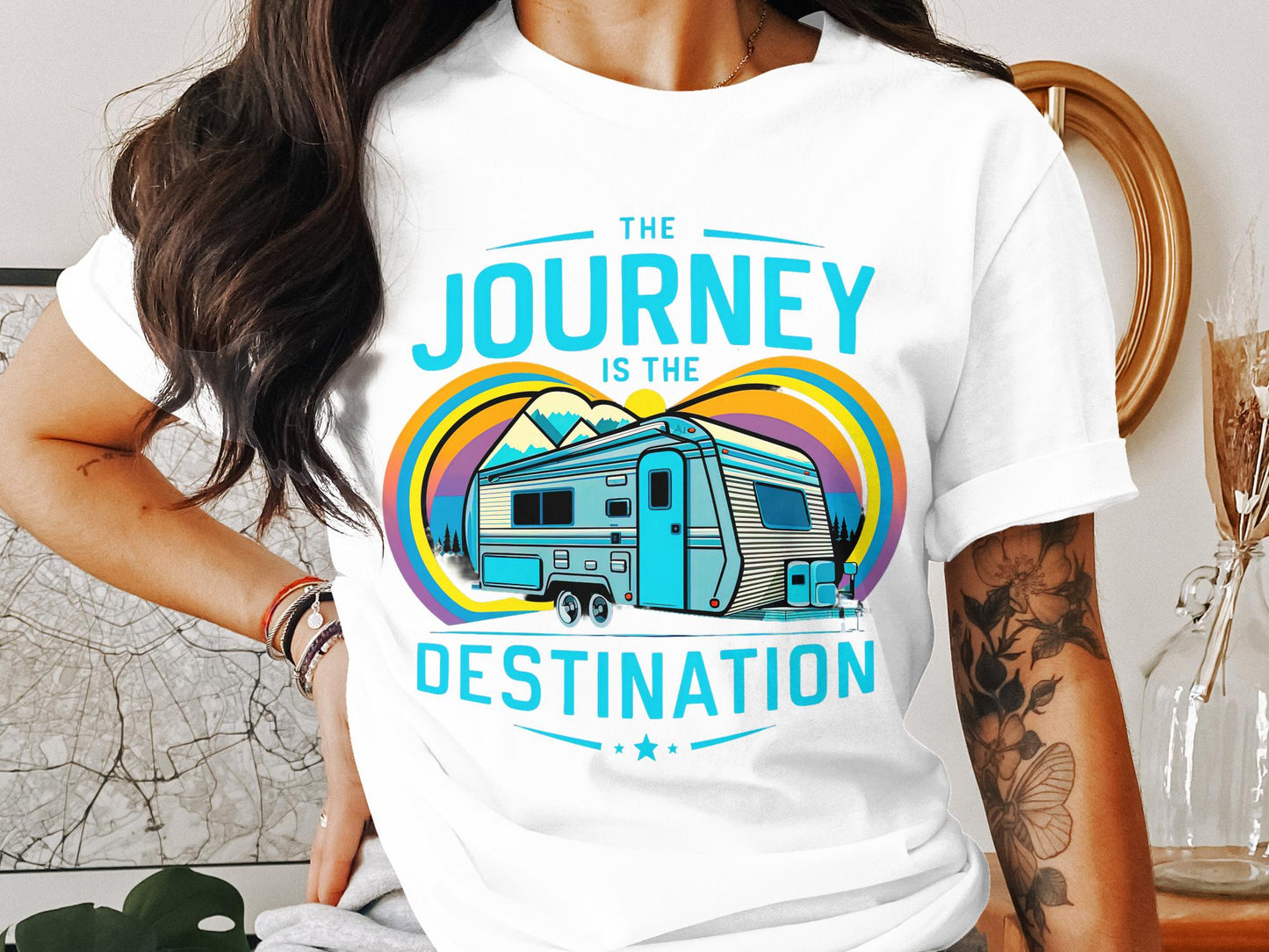 The Journey is the Destination - RV Camper T-Shirt
