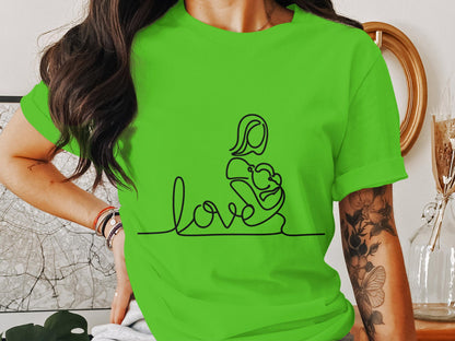 Mother's Love - Infinite Bond Line Art Tee