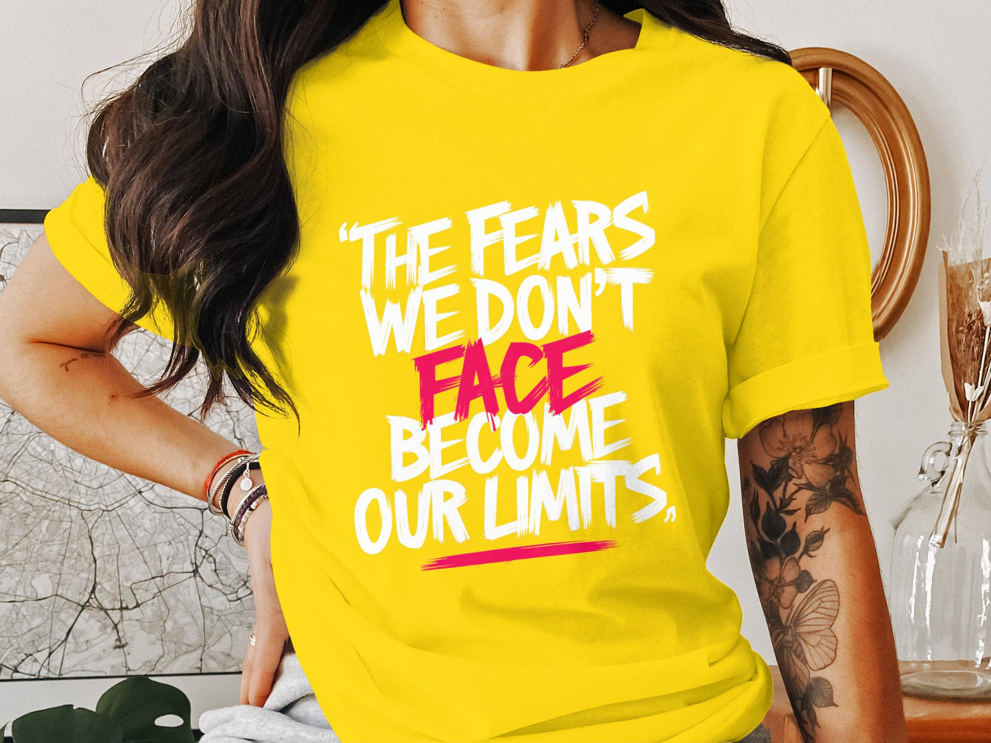 Limits Are For The Fearful - Monochromatic Statement Tee