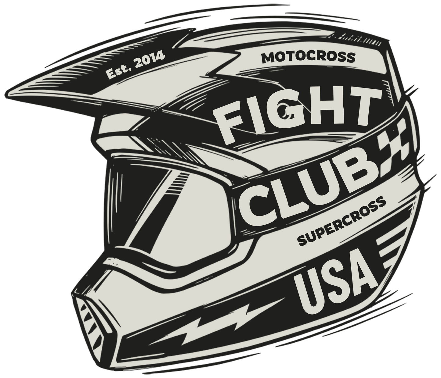 Motocross and Supercross Fans Fight Club - Helmet Tee